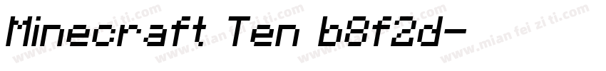 Minecraft Ten b8f2d字体转换